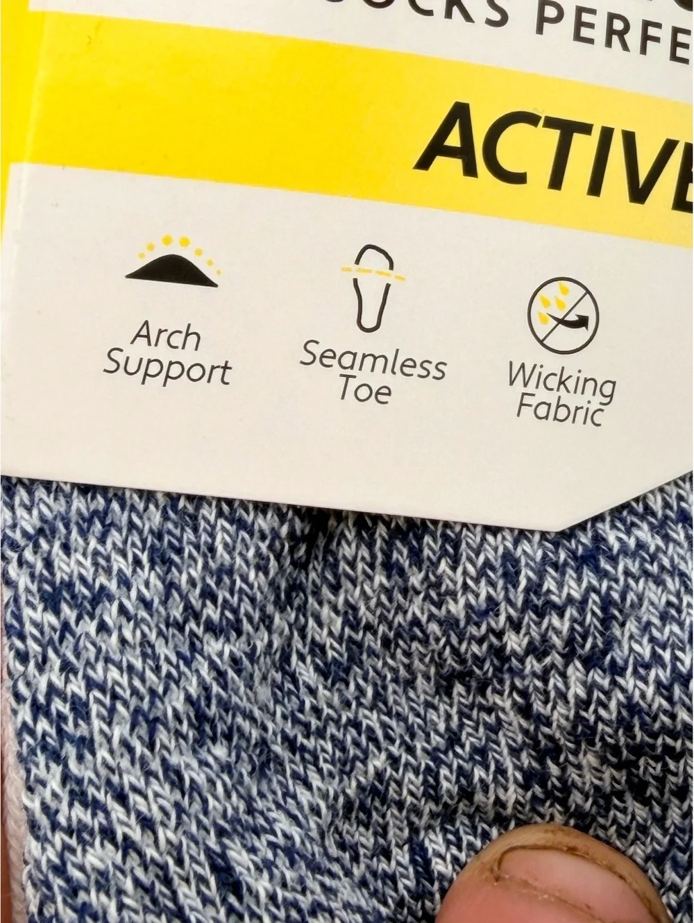 Hanes Absolute Active Boys' Crew Socks 5 Pack Size L/G 3-9